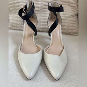 Banana Republic Black and Winter White Heels
